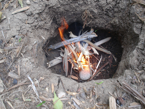 dakota fire hole: saves wood, burns hot, minimal smoke &